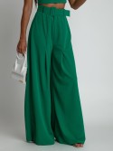 2-piece set, wide pants and green blouse AZRHP3868